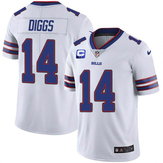 Men's Buffalo Bills 2022 #14 Stefon Diggs White With 2-star C Patch Vapor Untouchable Limited Stitched NFL Jersey